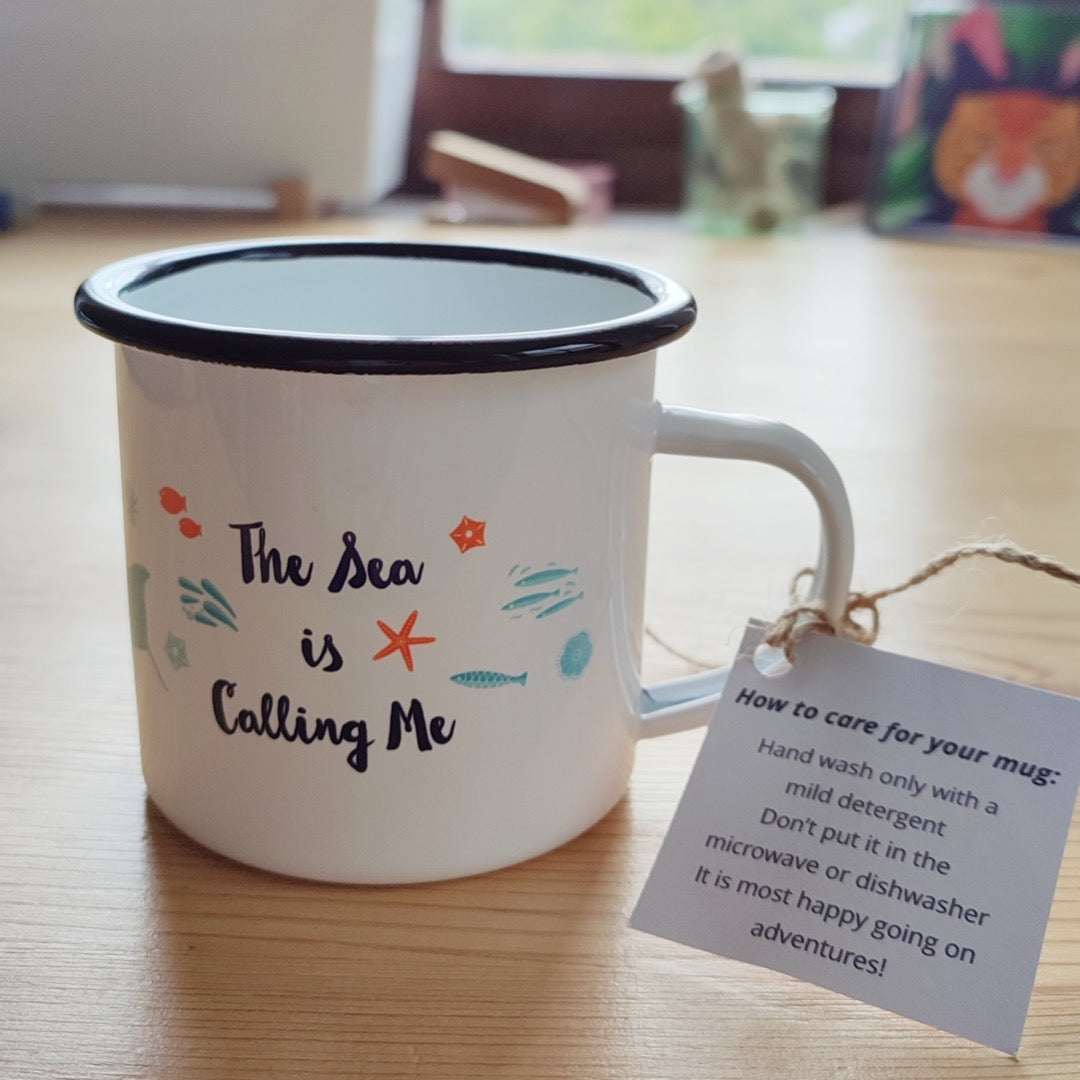 Fleur & Mimi in Co. Tipperary are passionate about sharing their love for sustainable living, and their retro enamel mugs are a small way to bring a piece of eco-friendly spirit into your life! Ideal for camping, hiking, swimming or a picnic on the lawn. Best Enamel Mugs Ireland.
