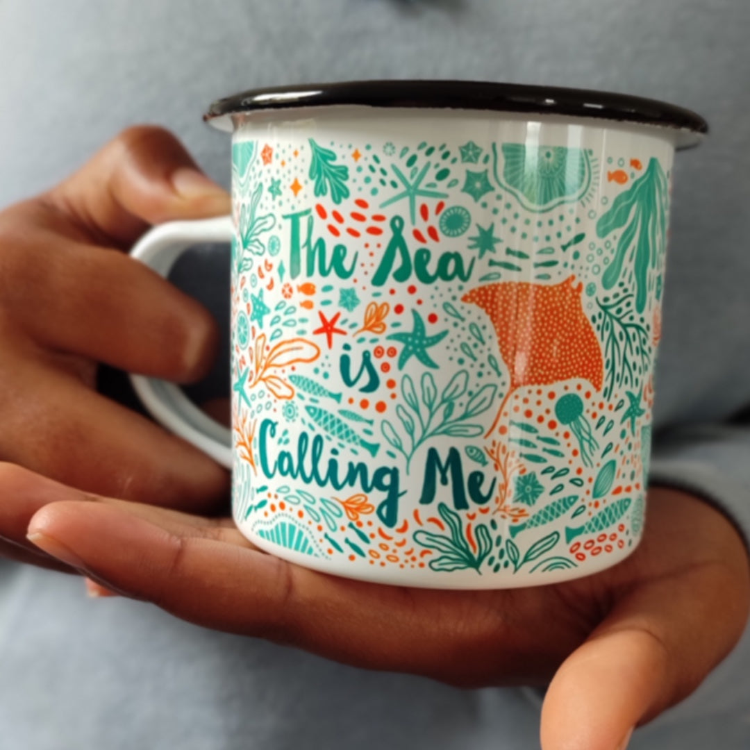 Fleur & Mimi in Co. Tipperary are passionate about sharing their love for sustainable living, and their retro enamel mugs are a small way to bring a piece of eco-friendly spirit into your life! Ideal for camping, hiking, swimming or a picnic on the lawn. Best Enamel Mugs Ireland.