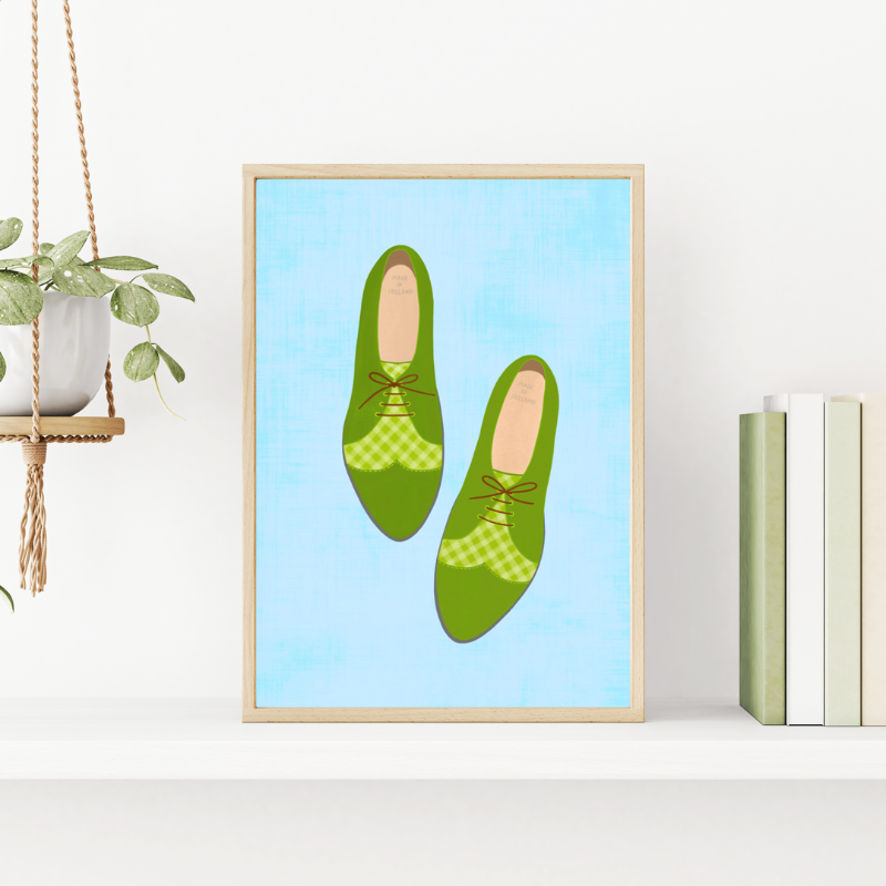 Fleur & Mimi Irish Art Print Wall Art Made in Ireland Broga