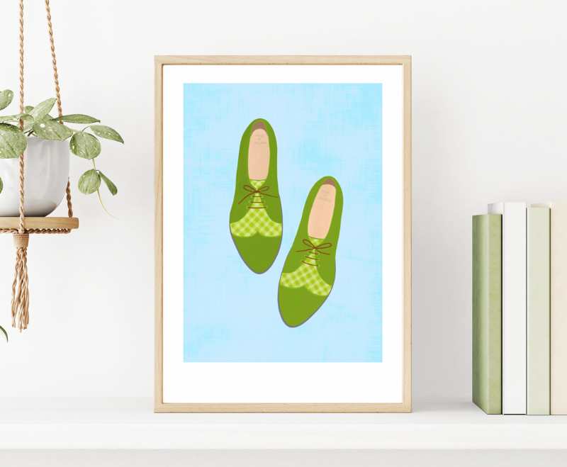 Fleur & Mimi Irish Art Print Wall Art Made in Ireland Broga