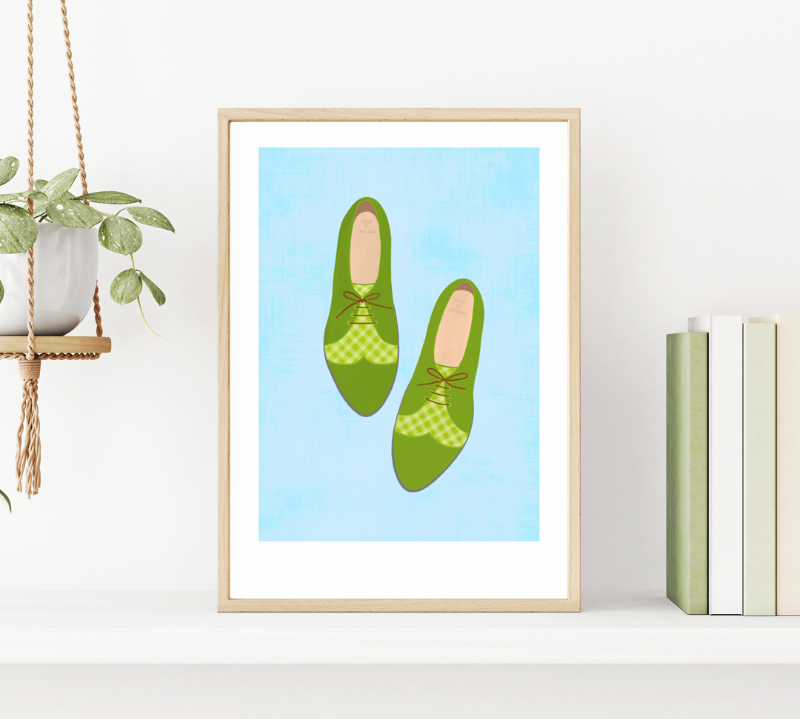 Fleur & Mimi Irish Art Print Wall Art Made in Ireland Broga