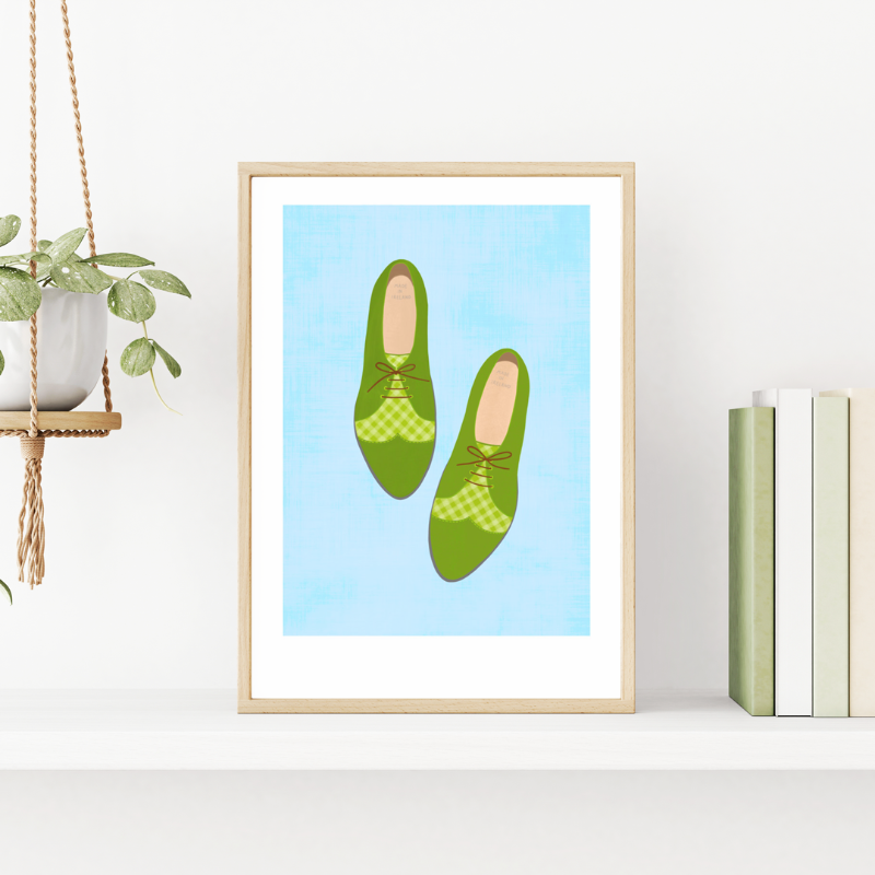 Fleur & Mimi Irish Art Print Wall Art Made in Ireland Broga