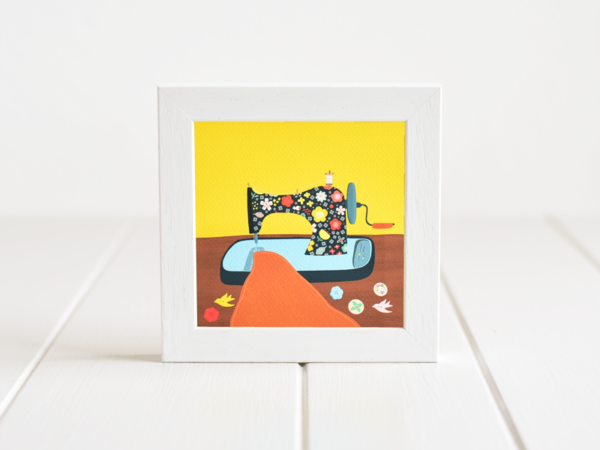Fleur & Mimi - Irish made Giclée Art Print of a vintage sewing machine