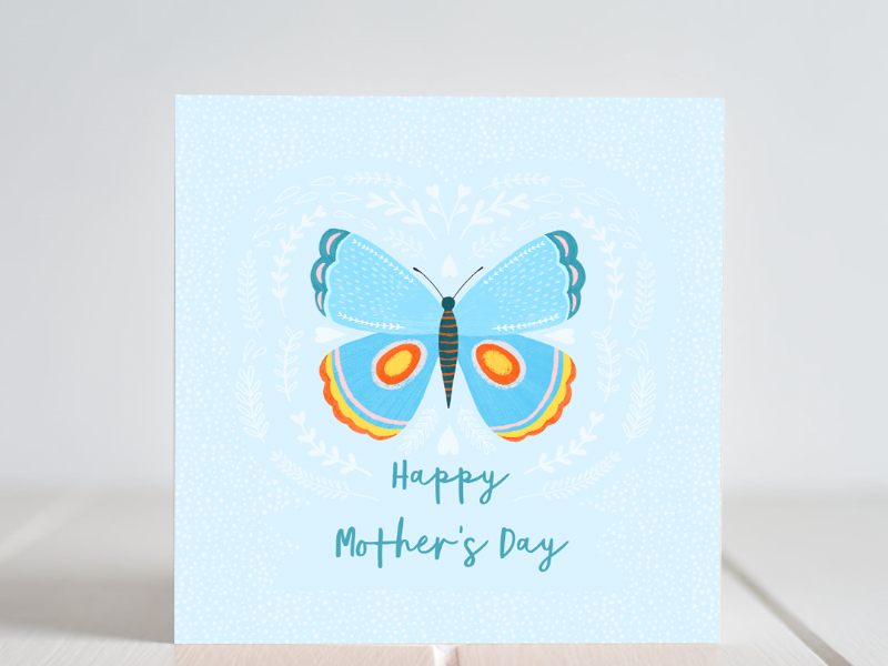 Irish made Greeting Card. Wish your Mum the happiest Mother’s Day with this Spring inspired card!