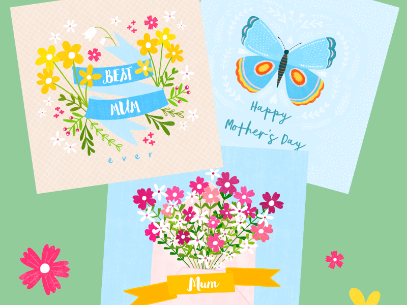 Brighten the day of your beloved Mums, Grannies and Mother-in-laws with this beautiful bundle of greeting cards. Designed in Ireland by Fleur & Mimi.