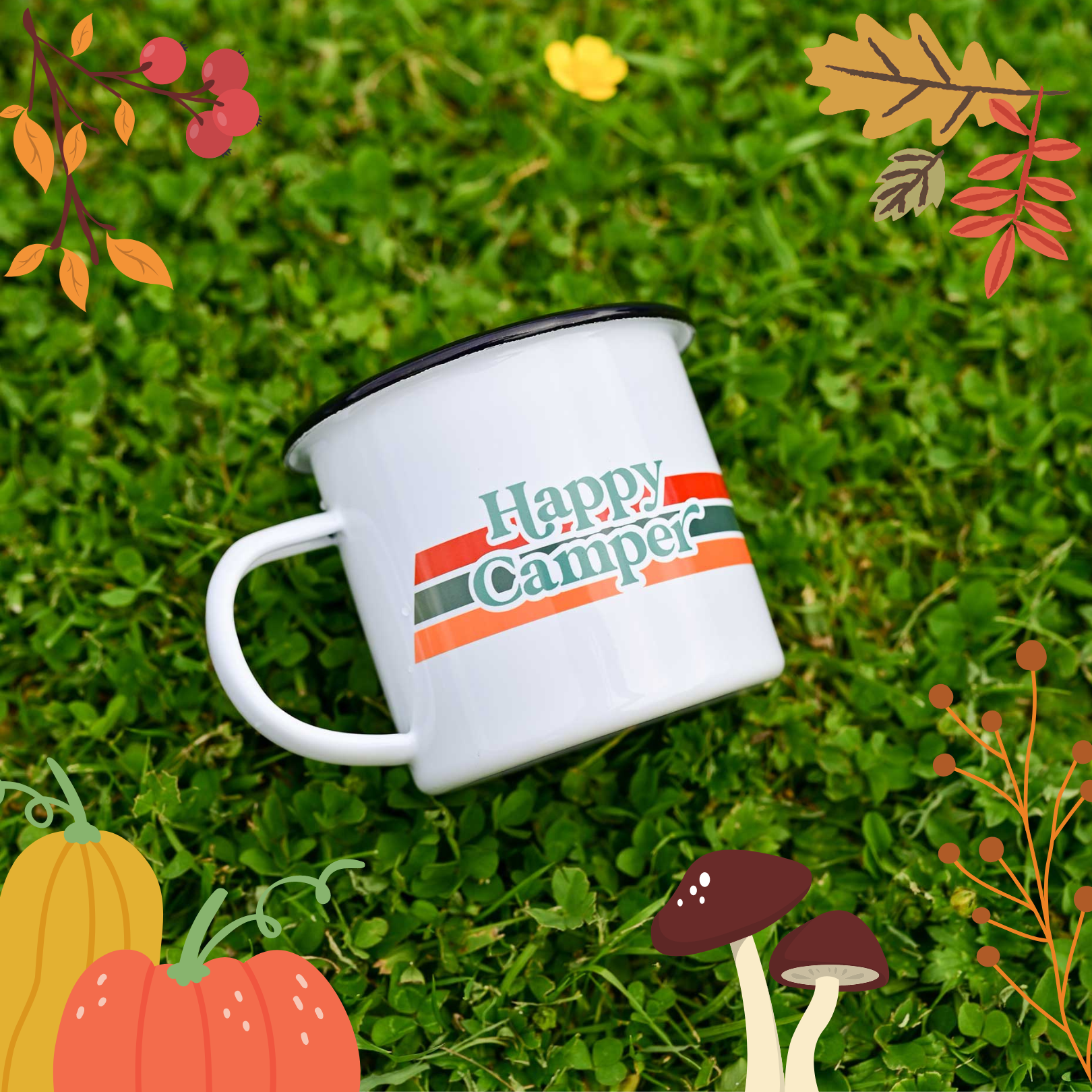 Fleur & Mimi in Co. Tipperary are passionate about sharing their love for sustainable living, and their retro enamel mugs are a small way to bring a piece of eco-friendly spirit into your life! Ideal for camping, hiking, swimming or a picnic on the lawn. Best Enamel Mugs Ireland.