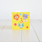 Irish made greeting card for a third birthday by Fleur & Mimi in Co. Tipperary