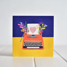 Irish made greeting card by Fleur & Mimi in Co. Tipperary. "You're My Type" - a vintage typewriter