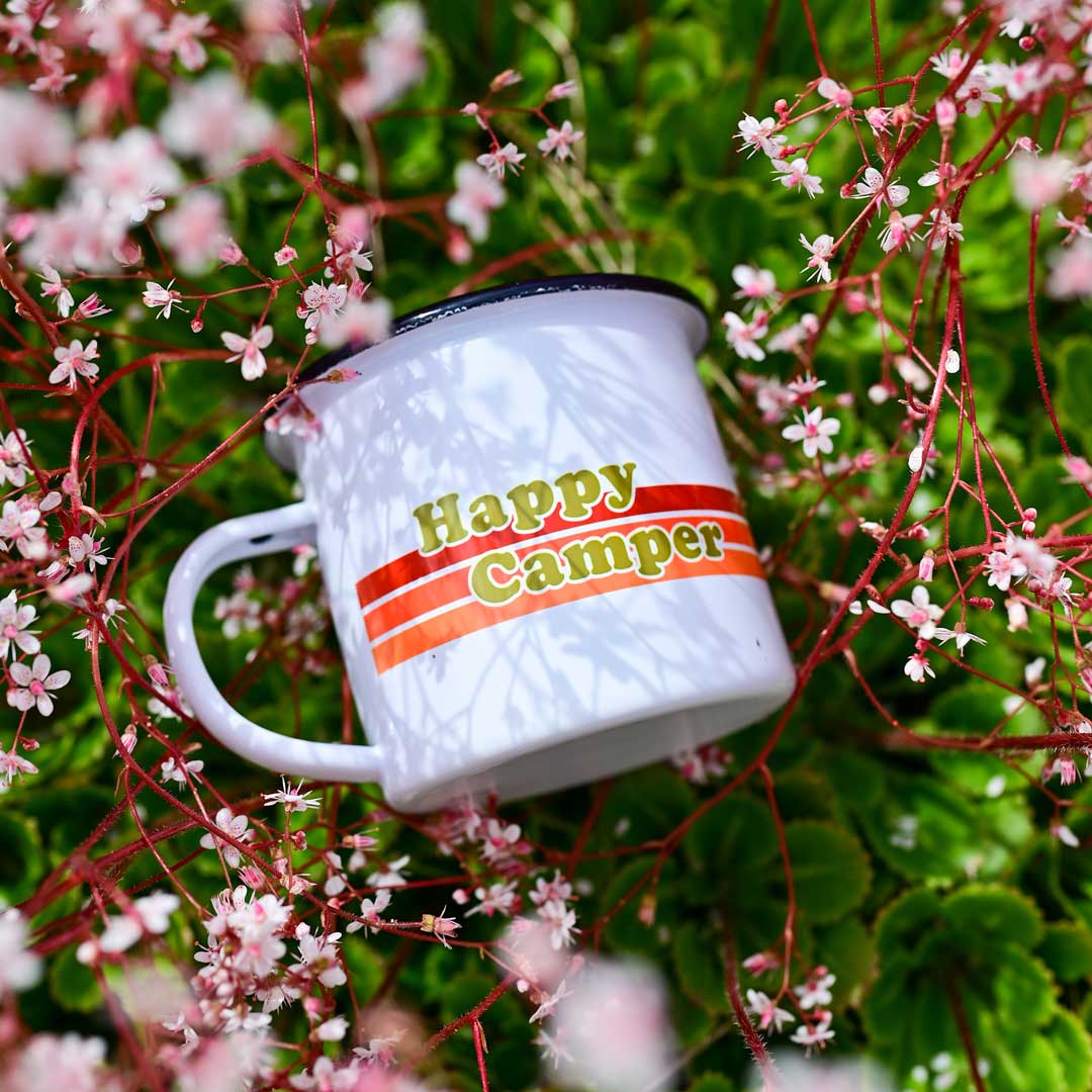 Fleur & Mimi in Co. Tipperary are passionate about sharing their love for sustainable living, and their retro enamel mugs are a small way to bring a piece of eco-friendly spirit into your life! Ideal for camping, hiking, swimming or a picnic on the lawn. Best Enamel Mugs Ireland.